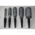 salon product set plastic hair rotating brush with ceramic tube